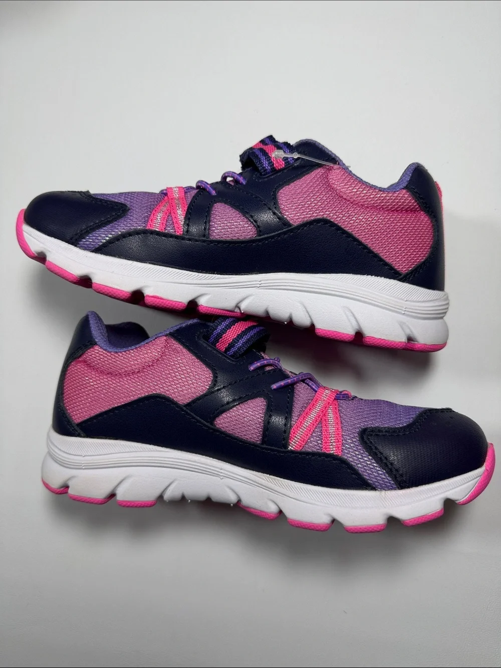 Girls Size 1 Stride Rite M2P Made to Play Journey Player Pink/Purple Sneaker